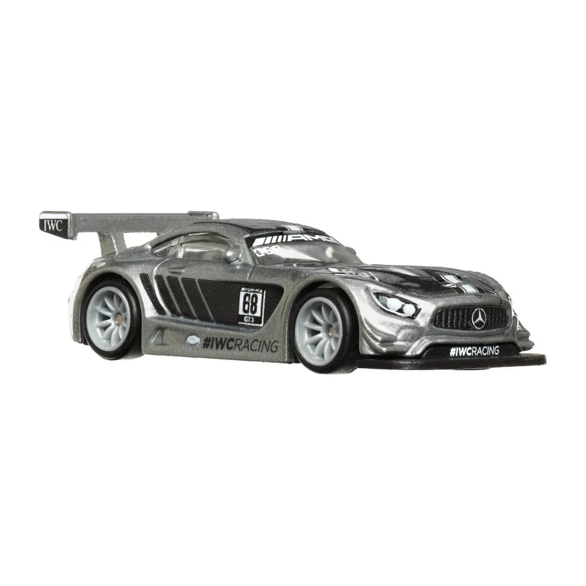 Hot Wheels 1:64 Team Transport featuring the '16 Mercedes-AMG GT3 race car and Fleet Street hauler #48 HCR39 FLF56.