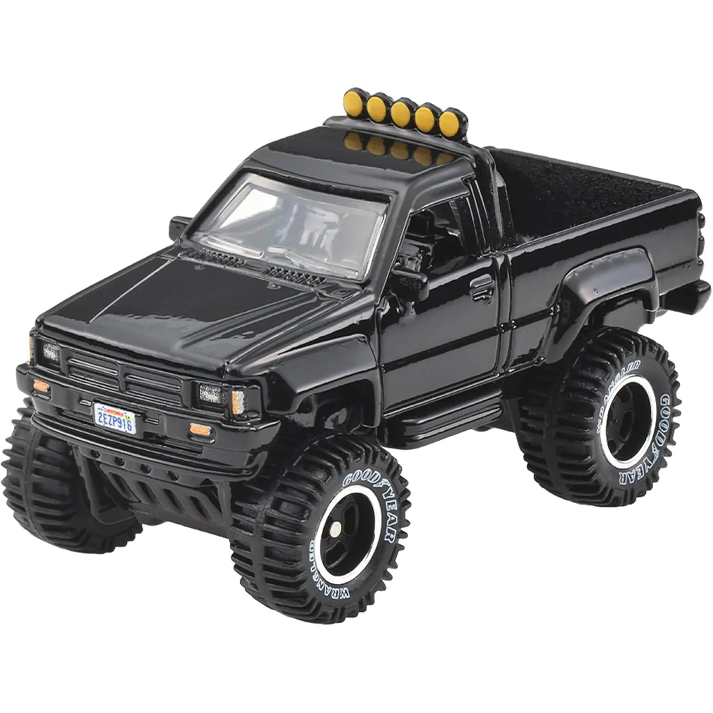 Hot Wheels Premium Car Culture 2-Pack featuring the Back to the Future Time Machine and 1987 Toyota Pickup Truck die-cast collectible models with premium detailing.