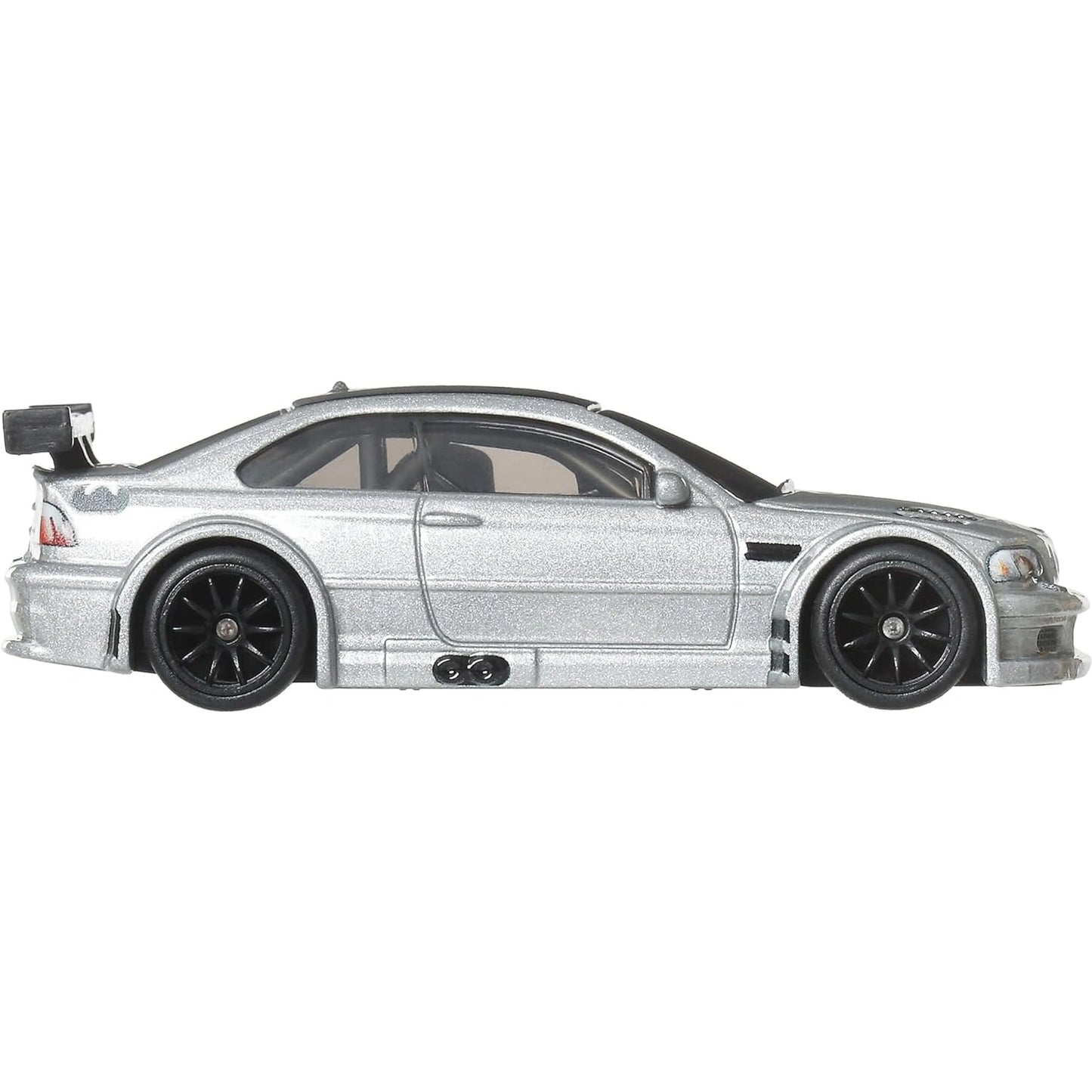 Hot Wheels 1:64 BMW M3 GTR Silver Boulevard #142 premium die-cast model with Real Riders wheels and Metal Metal construction.