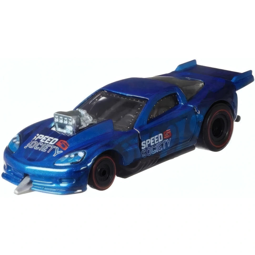 Hot Wheels Corvette Z06 Drag Racer #26 Boulevard Series premium 1:64 die-cast with Real Riders wheels.