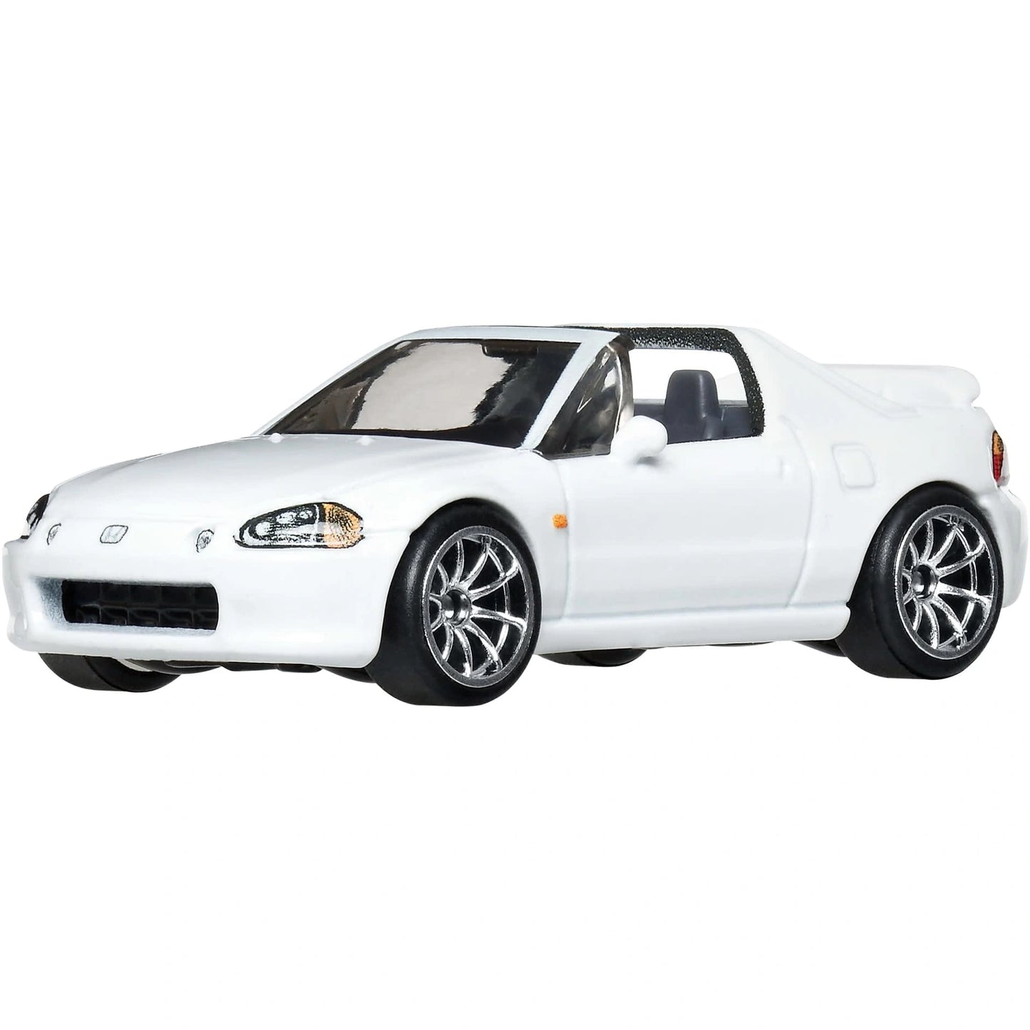 Hot Wheels Premium Fast & Furious 1994 Honda Del Sol 1:64 die-cast car with Real Riders wheels and Metal/Metal construction.