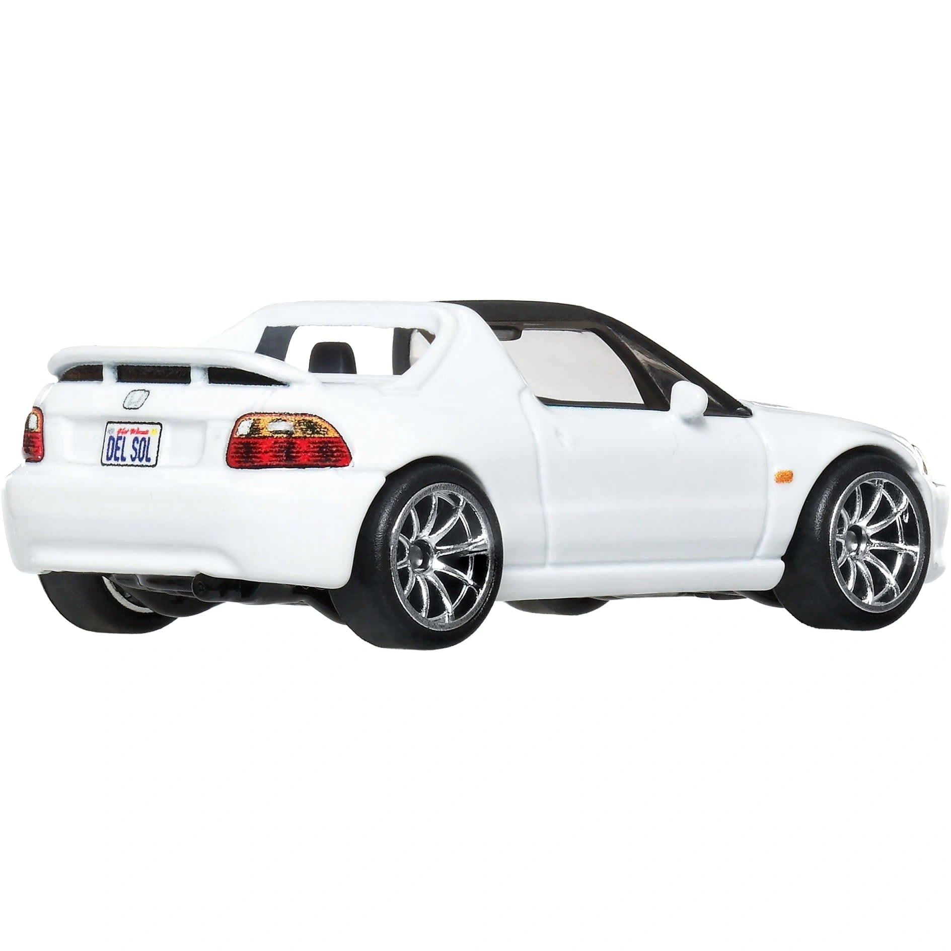 Hot Wheels Premium Fast & Furious 1994 Honda Del Sol 1:64 die-cast car with Real Riders wheels and Metal/Metal construction.