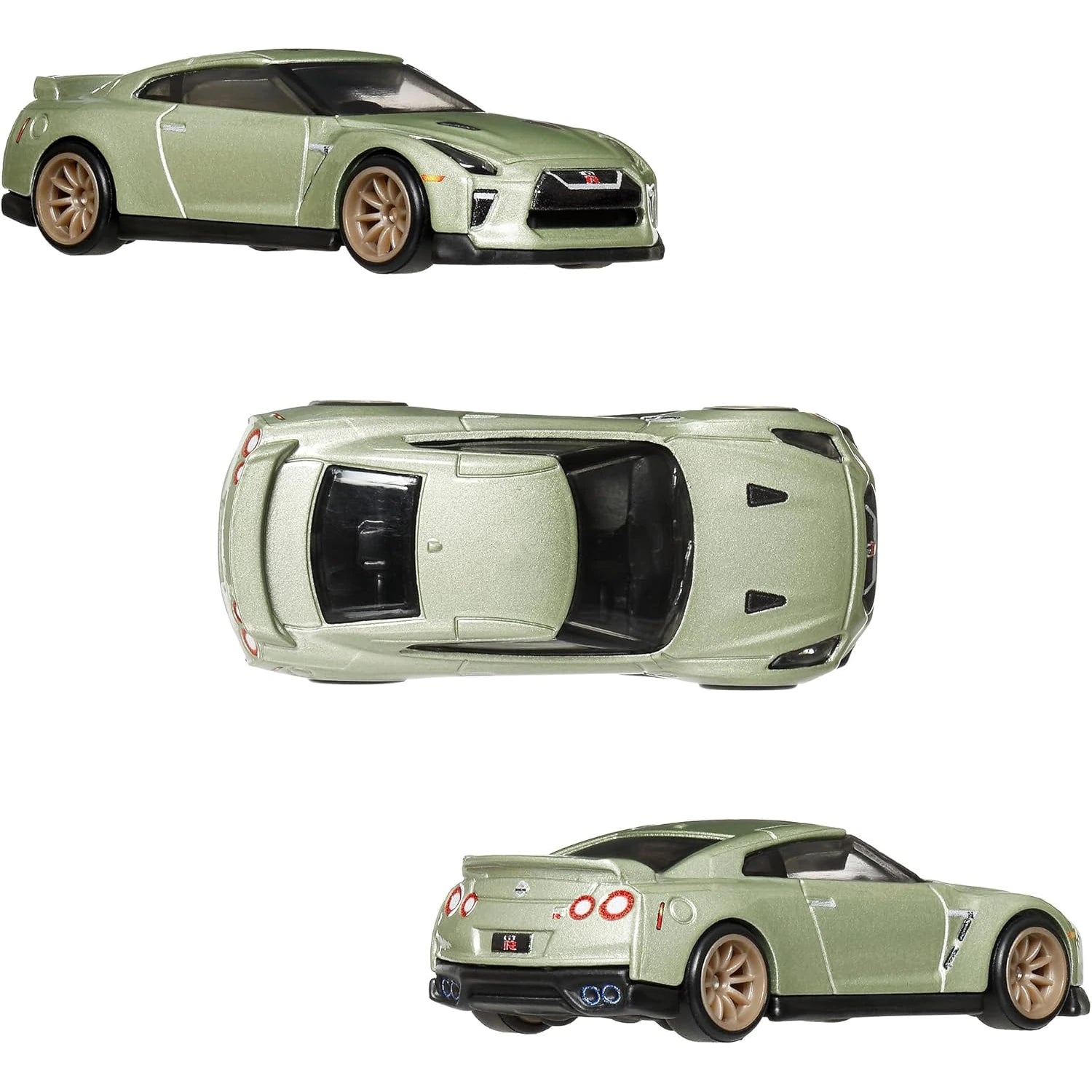 Hot Wheels Premium 2-Pack with Nissan GT-R NISMO GT3 and Nissan GT-R (R35) die-cast models from the Car Culture series.