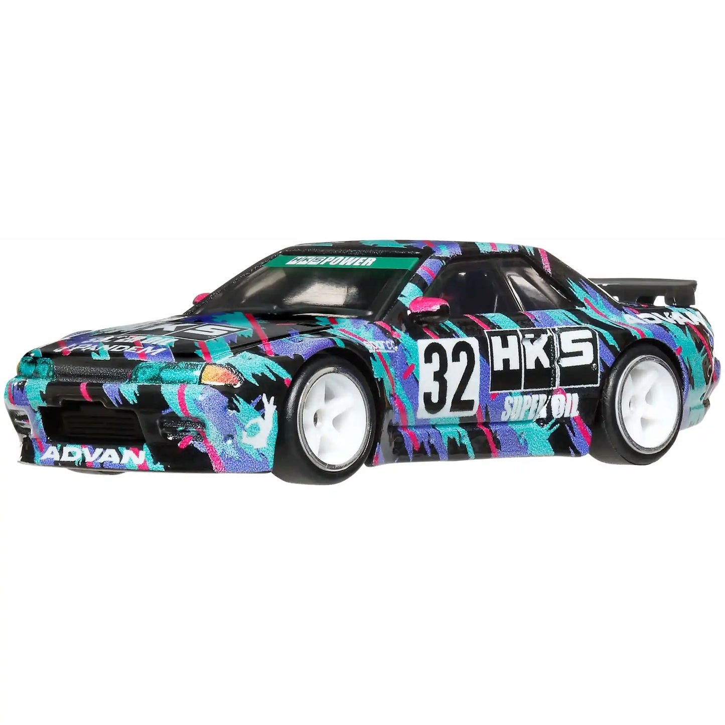 Hot Wheels Premium Boulevard Nissan Skyline GT-R R32 Pandem 1:64 scale die-cast collectible with Real Riders wheels.
