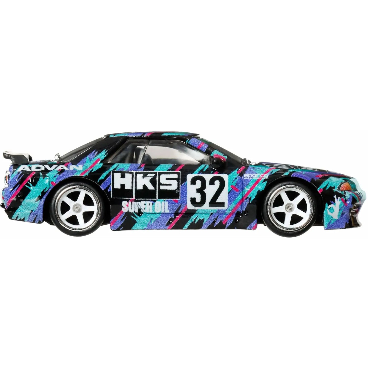 Hot Wheels Premium Boulevard Nissan Skyline GT-R R32 Pandem 1:64 scale die-cast collectible with Real Riders wheels.