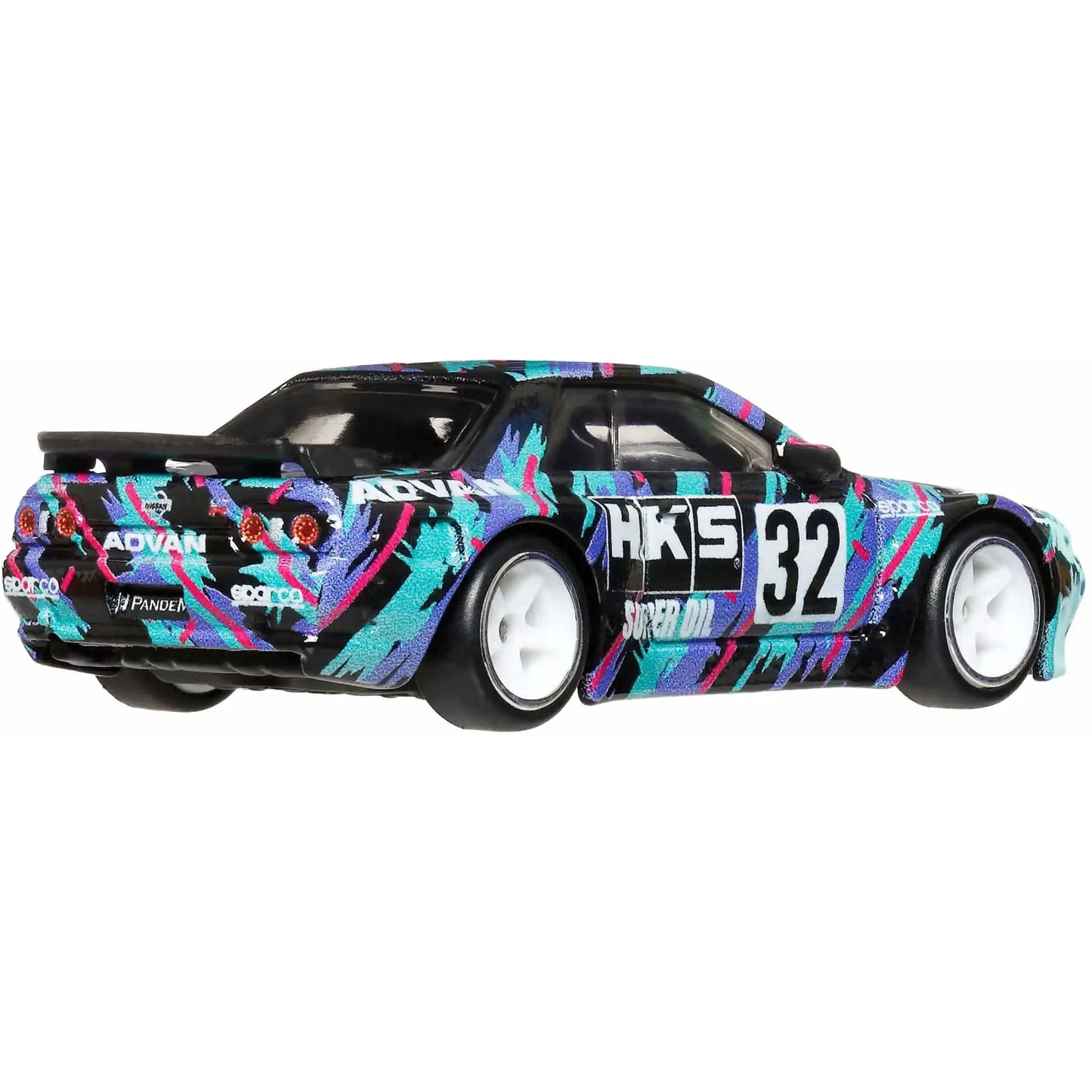 Hot Wheels Premium Boulevard Nissan Skyline GT-R R32 Pandem 1:64 scale die-cast collectible with Real Riders wheels.