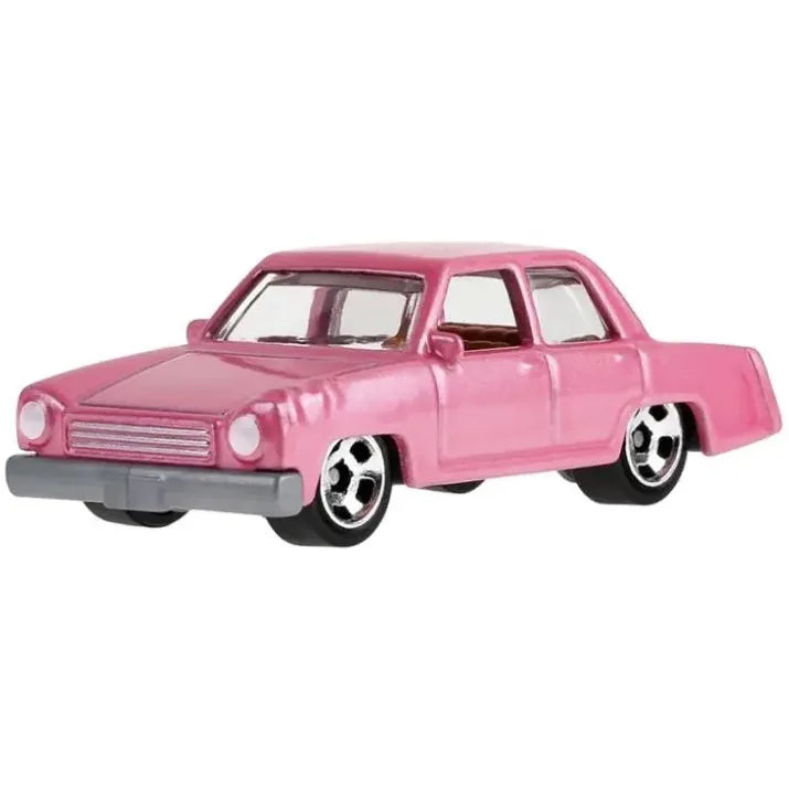 Hot Wheels 1:64 The Simpsons Family Car Pearl Pink Screen Time 3/10 108/250 2025 International Short Card die-cast model.
