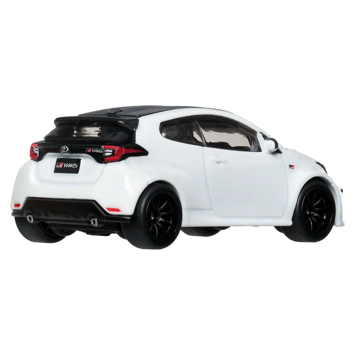 Hot Wheels 1:64 Toyota GR Yaris Premium Boulevard #146 JHW19 GJT68 die-cast model with Real Riders wheels and Metal/Metal construction.