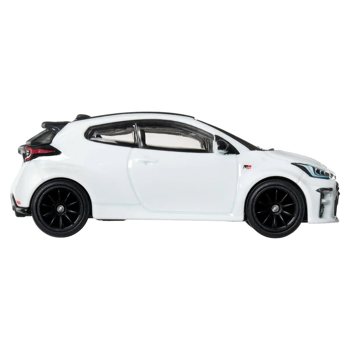 Hot Wheels 1:64 Toyota GR Yaris Premium Boulevard #146 JHW19 GJT68 die-cast model with Real Riders wheels and Metal/Metal construction.