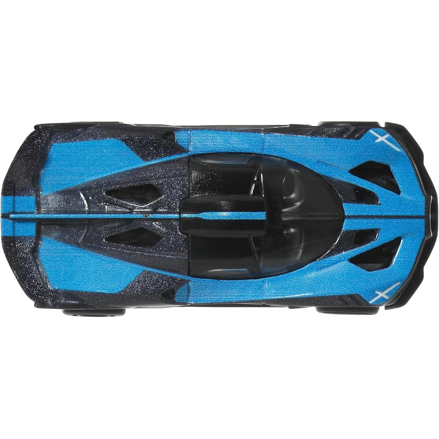 Hot Wheels 1:64 scale Bugatti Bolide in black and blue from the Car Culture Euro Speed series with Real Riders and Metal/Metal body.