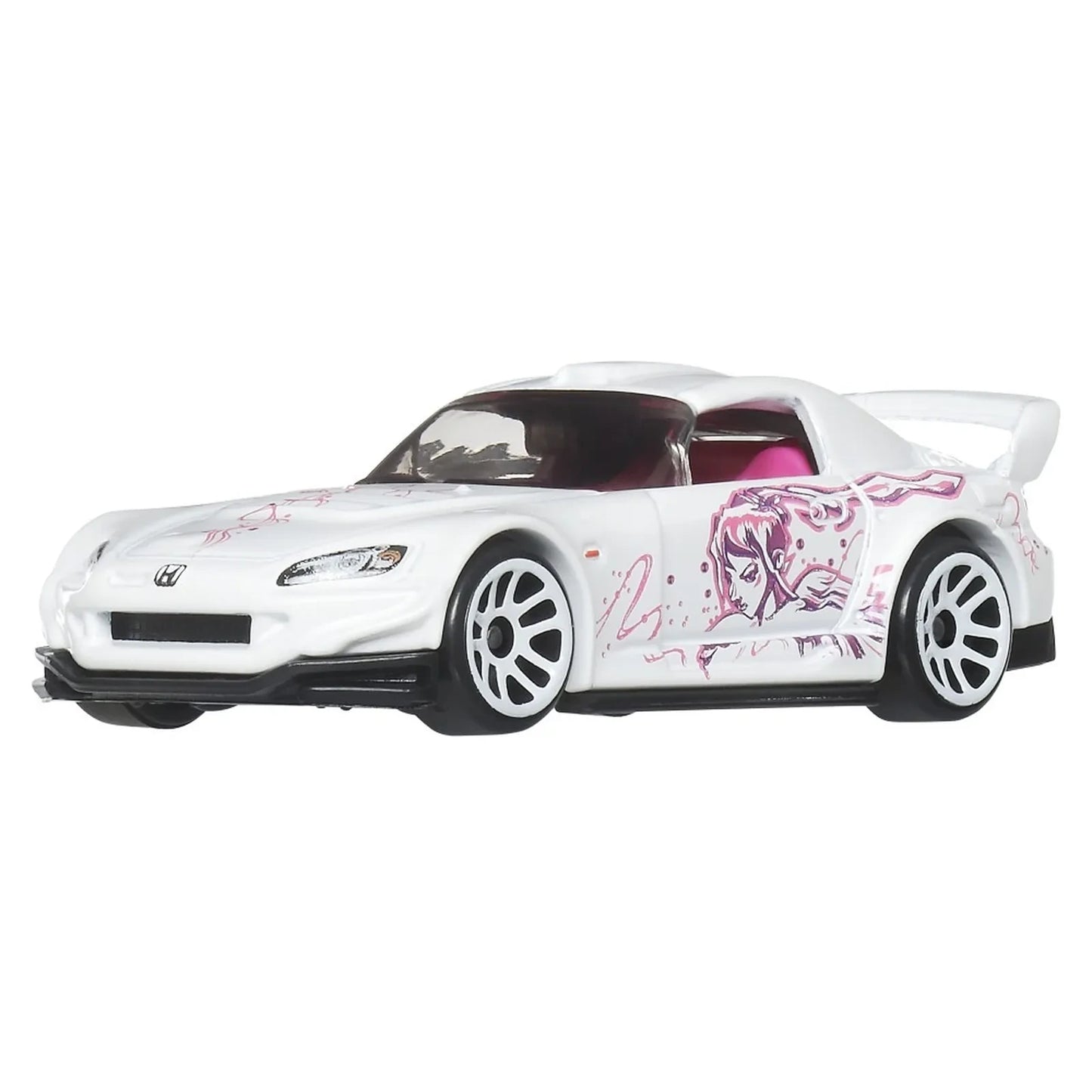 Hot Wheels Honda S2000 Fast & Furious Graphic Remix Silver Series Suki die-cast car on Silver Series card (1/5), white with graphic side artwork.