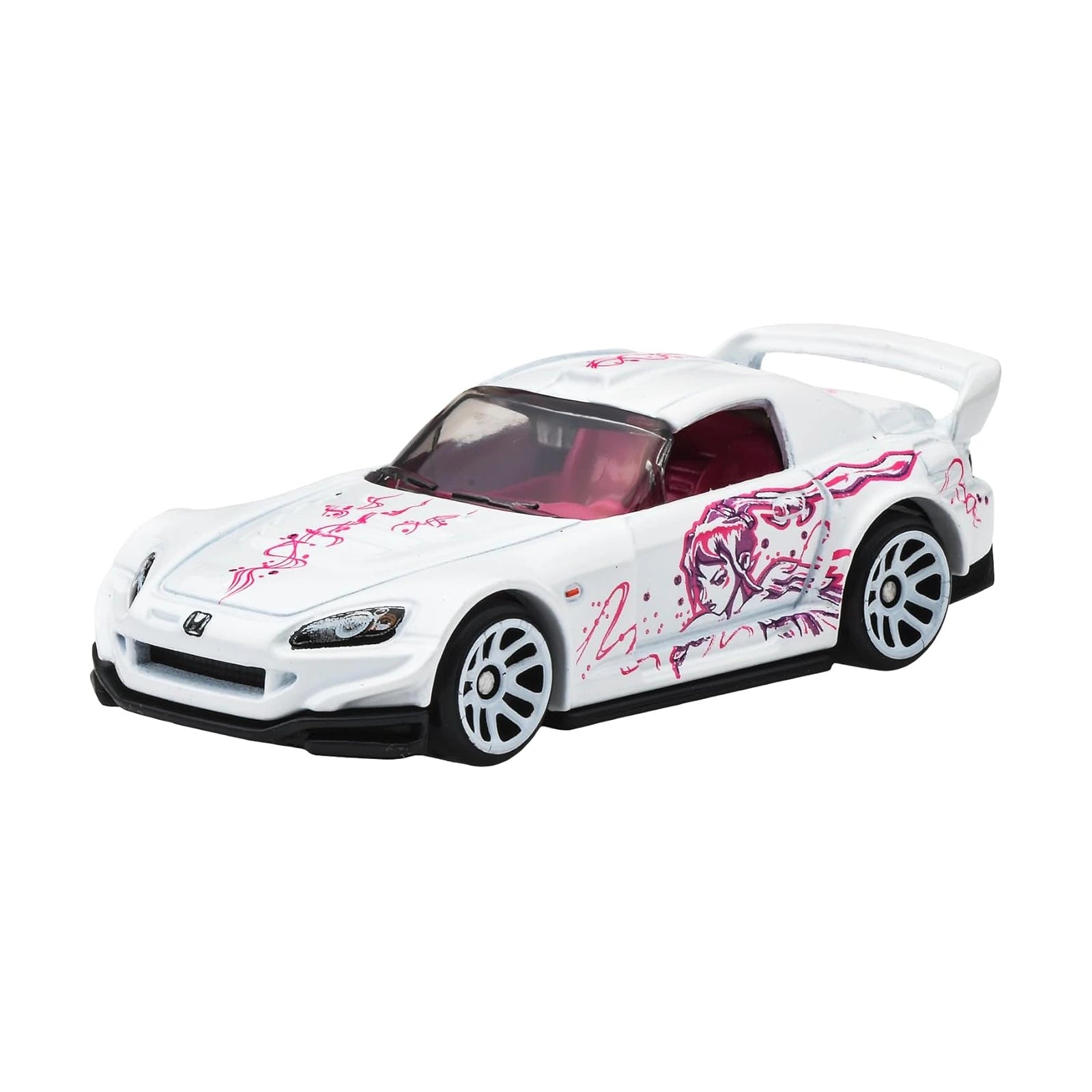 Hot Wheels Honda S2000 Fast & Furious Graphic Remix Silver Series Suki die-cast car on Silver Series card (1/5), white with graphic side artwork.