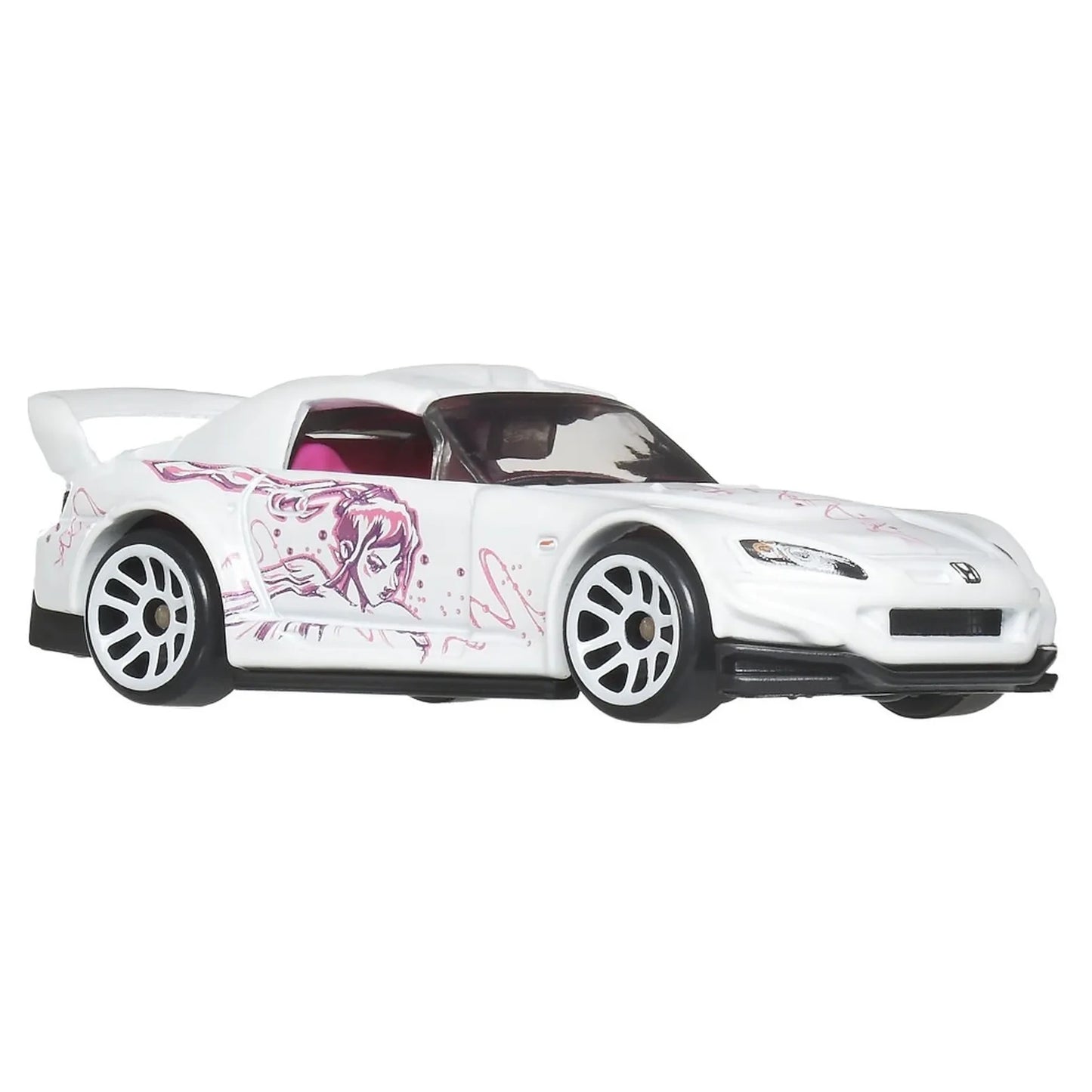Hot Wheels Honda S2000 Fast & Furious Graphic Remix Silver Series Suki die-cast car on Silver Series card (1/5), white with graphic side artwork.