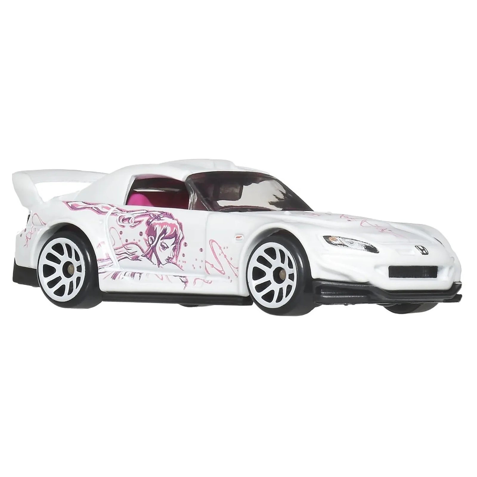 Hot Wheels Honda S2000 Fast & Furious Graphic Remix Silver Series Suki die-cast car on Silver Series card (1/5), white with graphic side artwork.
