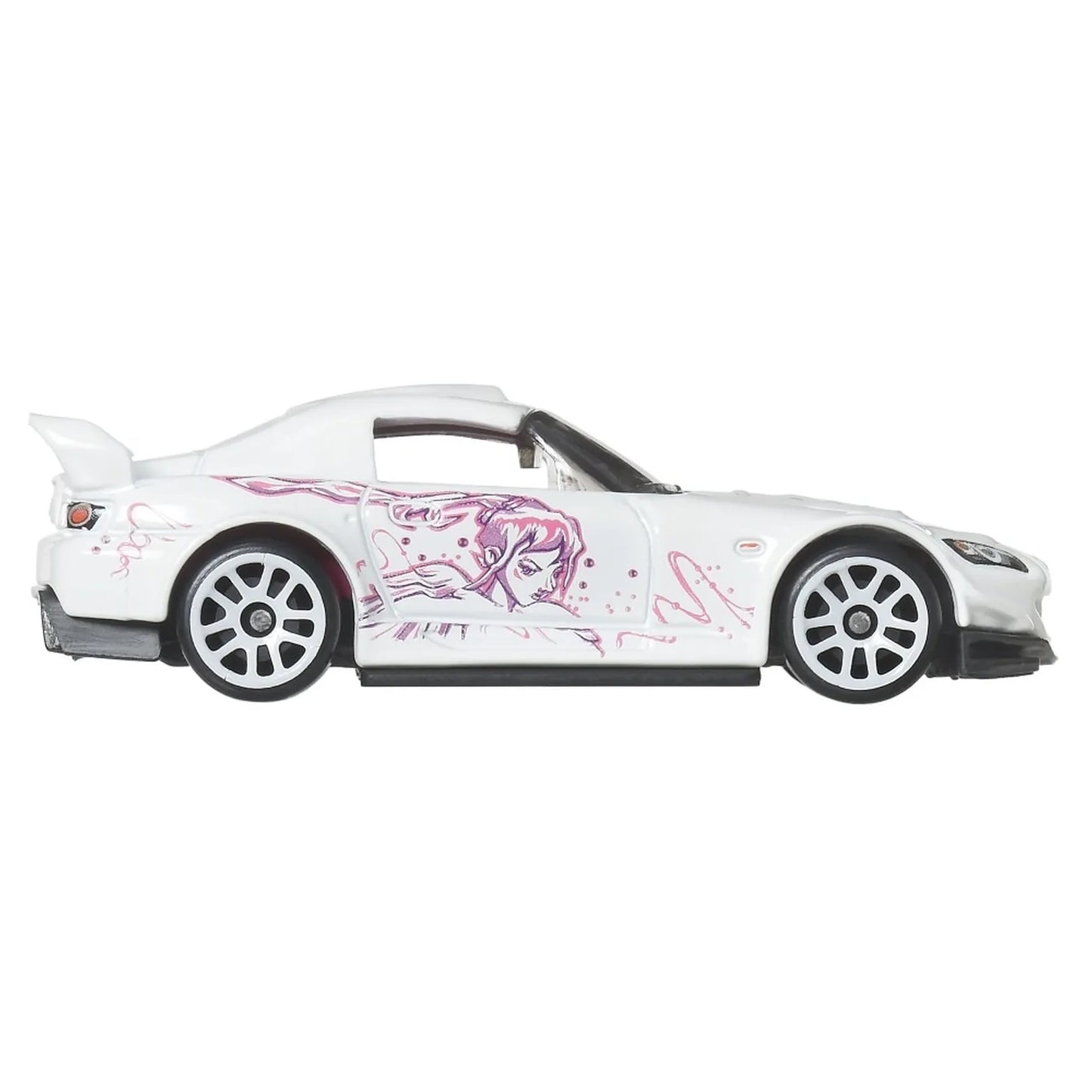 Hot Wheels Honda S2000 Fast & Furious Graphic Remix Silver Series Suki die-cast car on Silver Series card (1/5), white with graphic side artwork.