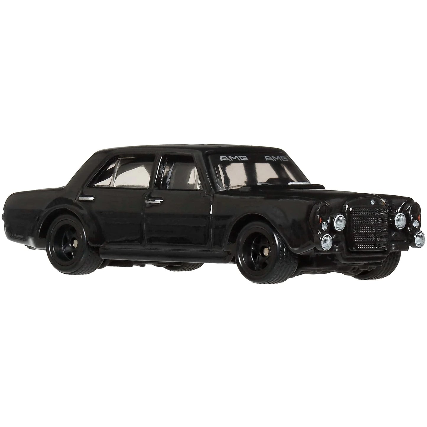 Hot Wheels 1:64 Mercedes-Benz 300 SEL 6.8 AMG from Premium Car Culture Thrill Climbers with Real Riders wheels and Metal/Metal body and chassis.