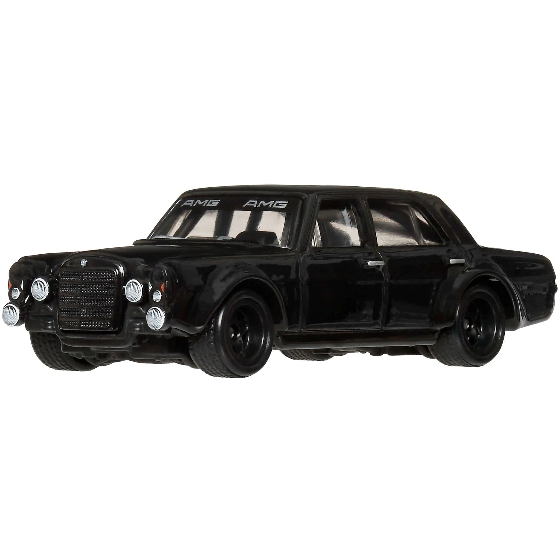 Hot Wheels 1:64 Mercedes-Benz 300 SEL 6.8 AMG from Premium Car Culture Thrill Climbers with Real Riders wheels and Metal/Metal body and chassis.