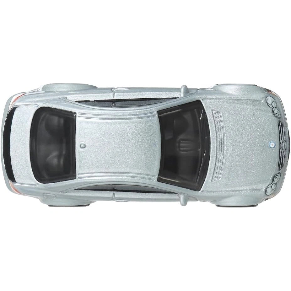 Hot Wheels Premium Boulevard 1:64 2008 Mercedes-Benz CLK 63 AMG Black Series carded die-cast model in silver with Real Riders and Metal/Metal badge.