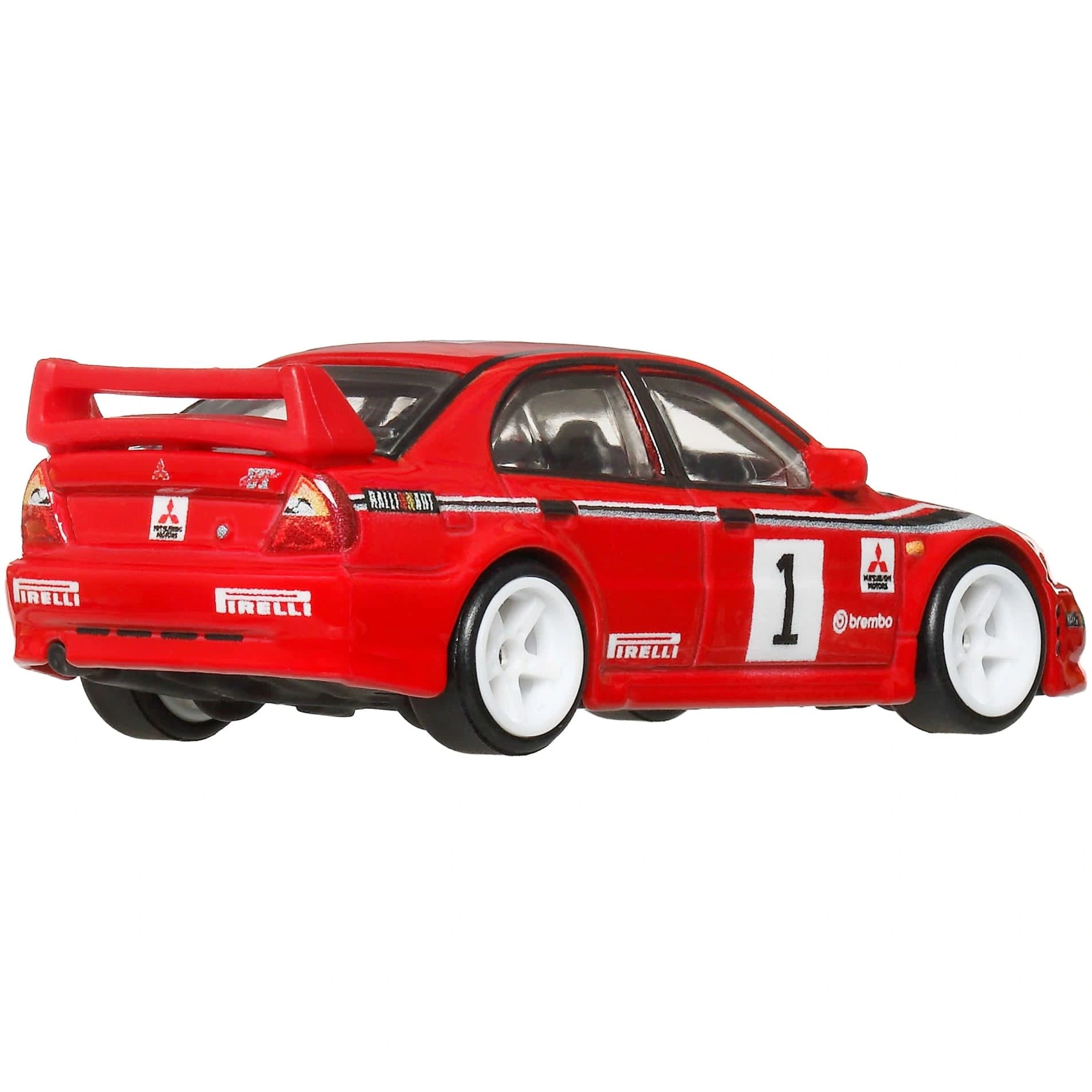 Hot Wheels 1:64 Mitsubishi Lancer Evolution VI from Premium Car Culture Thrill Climbers with Real Riders wheels and Metal/Metal body and chassis.