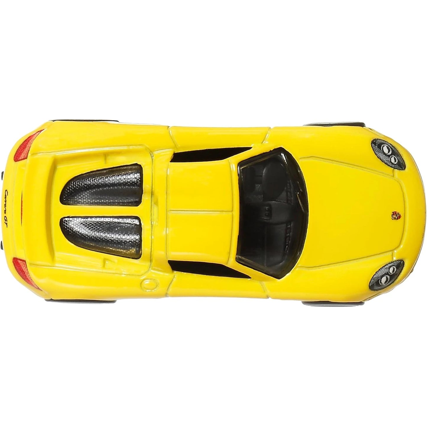 Hot Wheels 1:64 Porsche Carrera GT yellow Car Culture Timeless Icons die-cast model with Real Riders wheels.