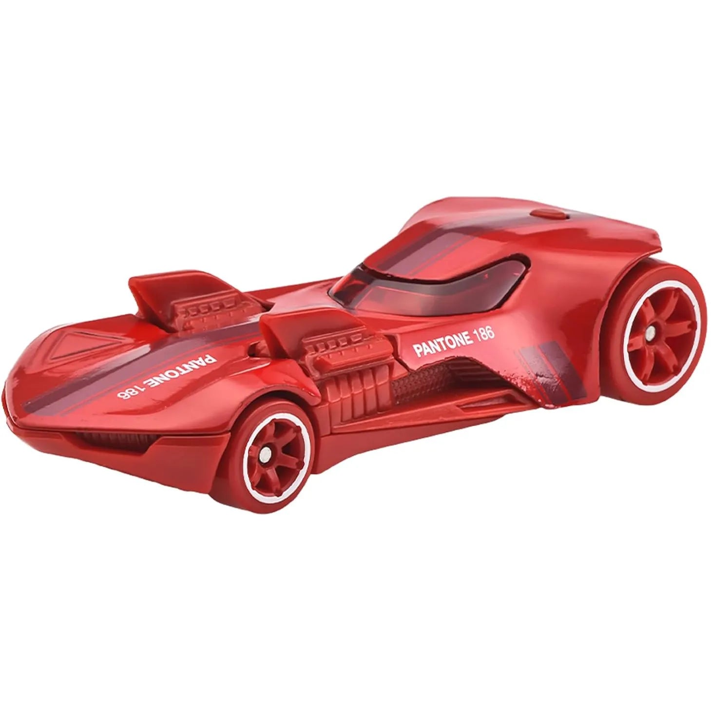 Hot Wheels 1:64 scale Twin Mill III in Pantone 186 red from the Silver Series – JKY47 JKY51