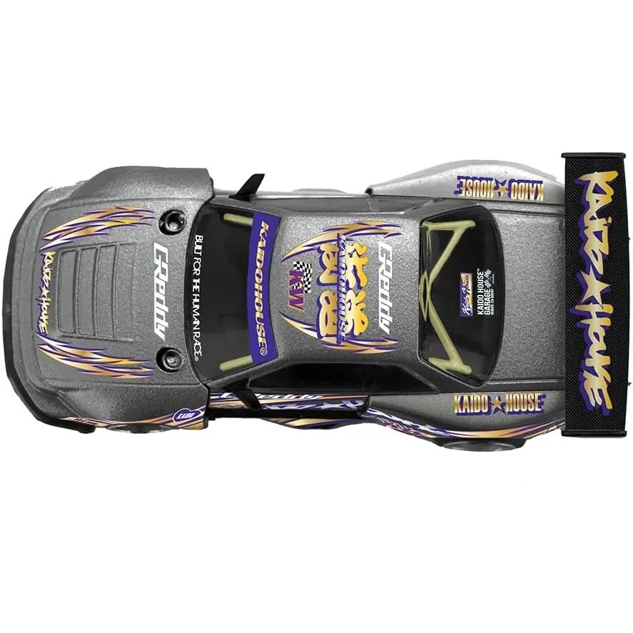 Kaido House x Mini GT 1:64 Nissan Silvia S13-R KAIDO DRIFT V1 GREDDY Gunmetal Gray KHMG235