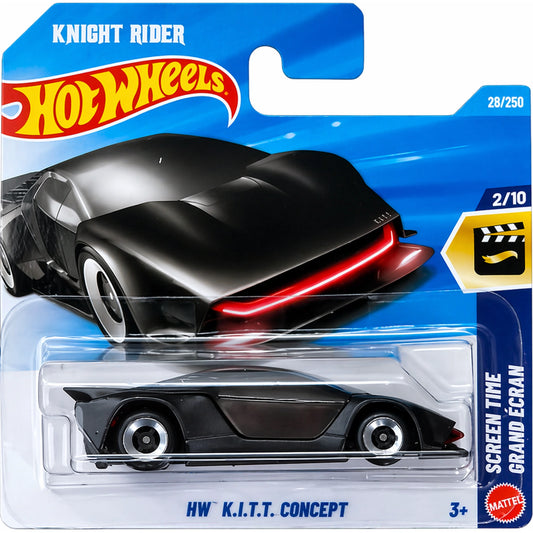Hot Wheels 1:64 HW K.I.T.T Concept Screen Time Grand Écran 2/10 2026 JJH98 Short Card die-cast model