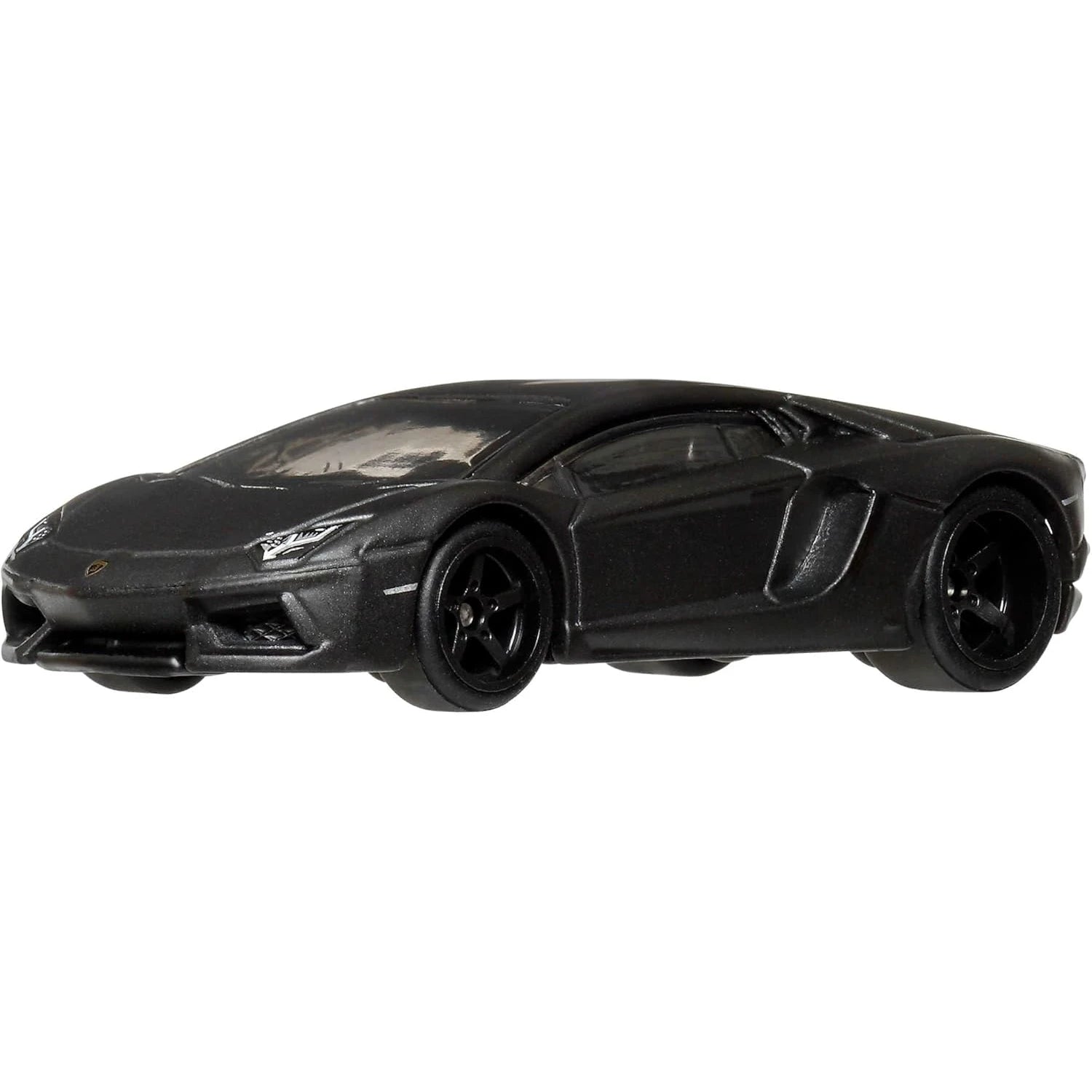 Hot Wheels 1:64 scale Lamborghini Aventador Coupe Fast & Furious premium die-cast model with Real Riders wheels.