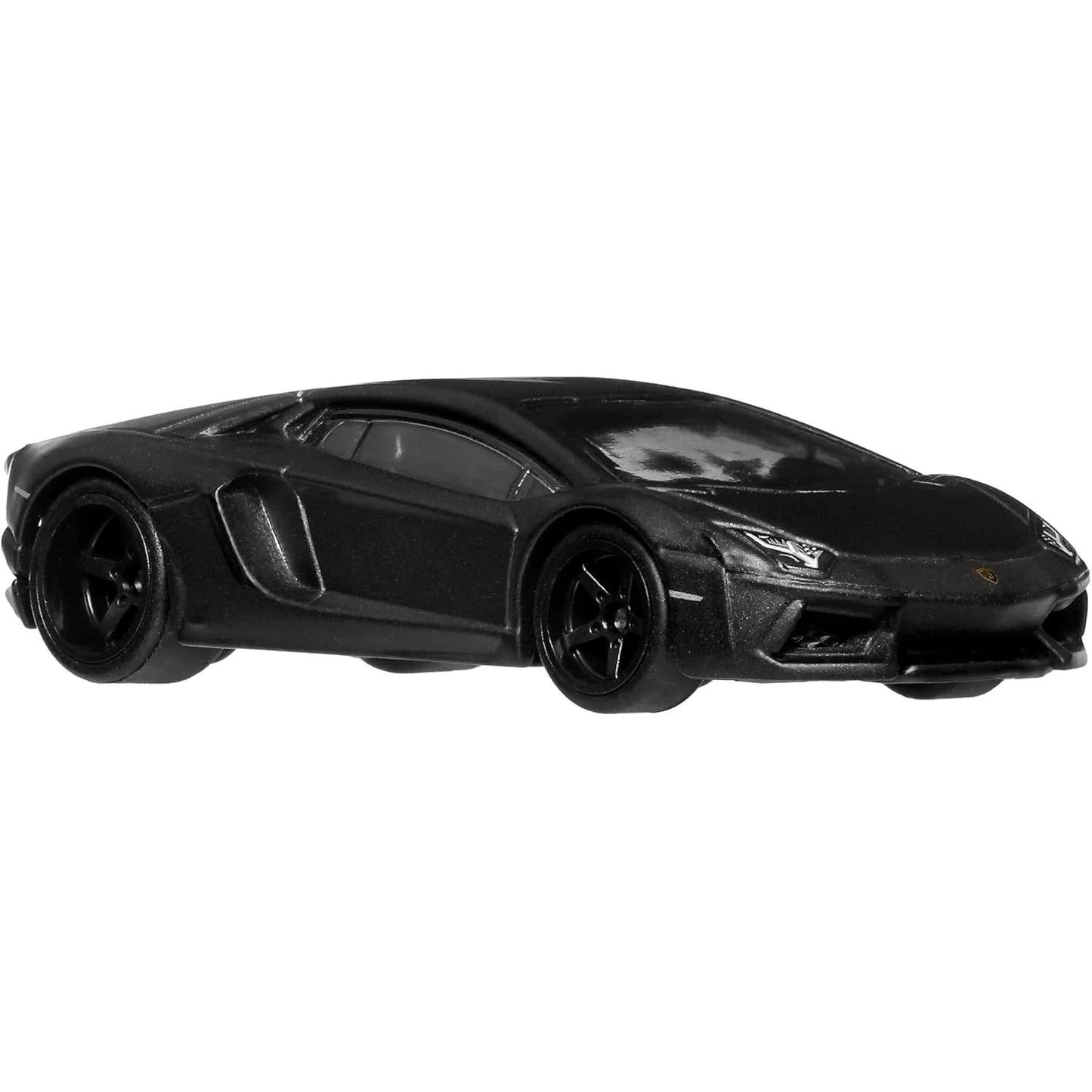 Hot Wheels 1:64 scale Lamborghini Aventador Coupe Fast & Furious premium die-cast model with Real Riders wheels.