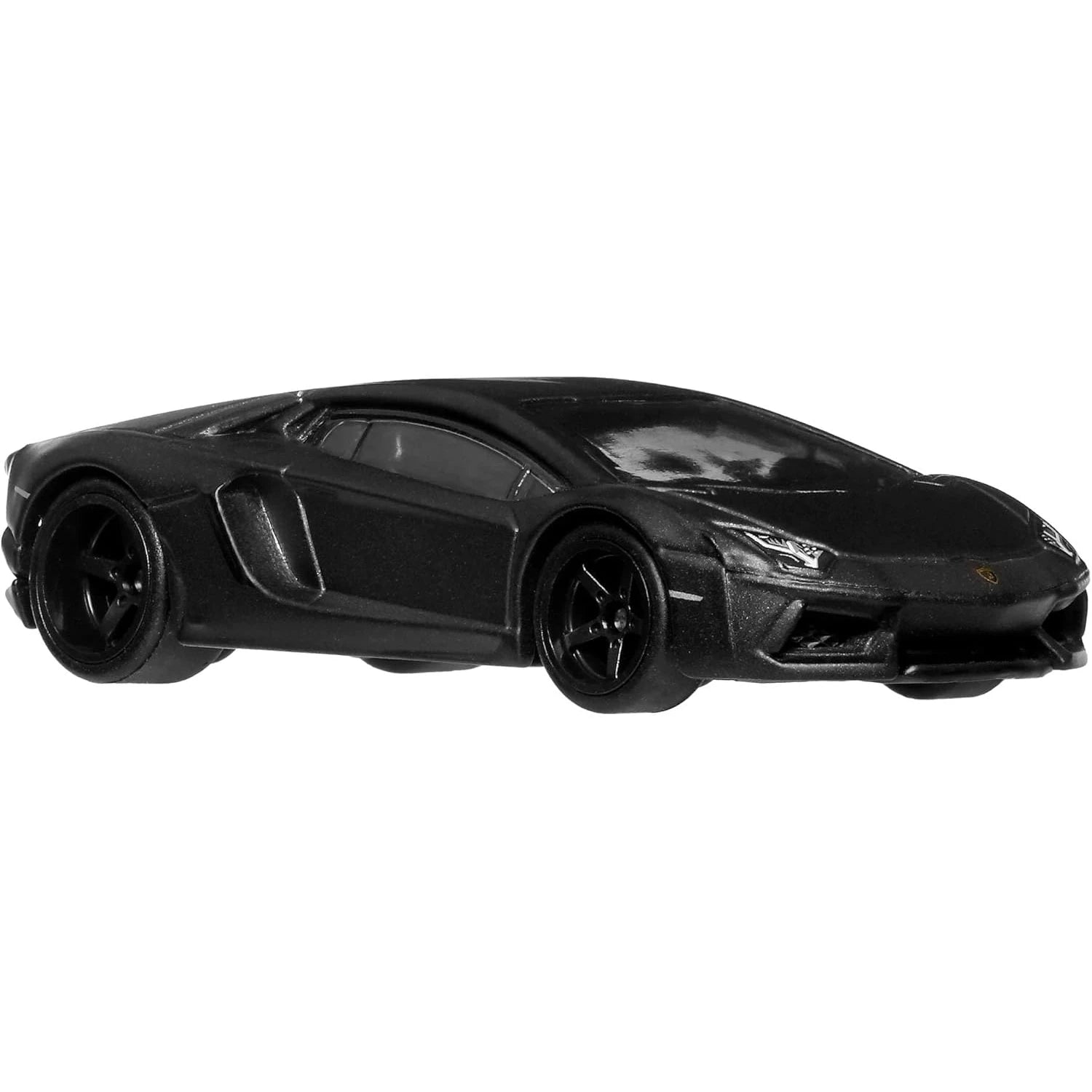 Hot Wheels 1:64 scale Lamborghini Aventador Coupe Fast & Furious premium die-cast model with Real Riders wheels.