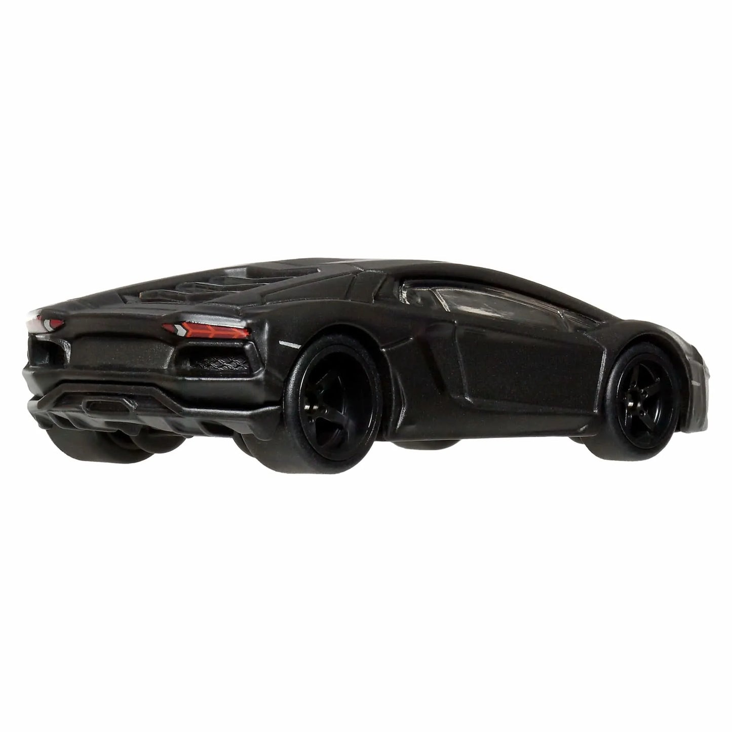 Hot Wheels 1:64 scale Lamborghini Aventador Coupé Premium Fast & Furious die-cast car with Real Riders wheels.