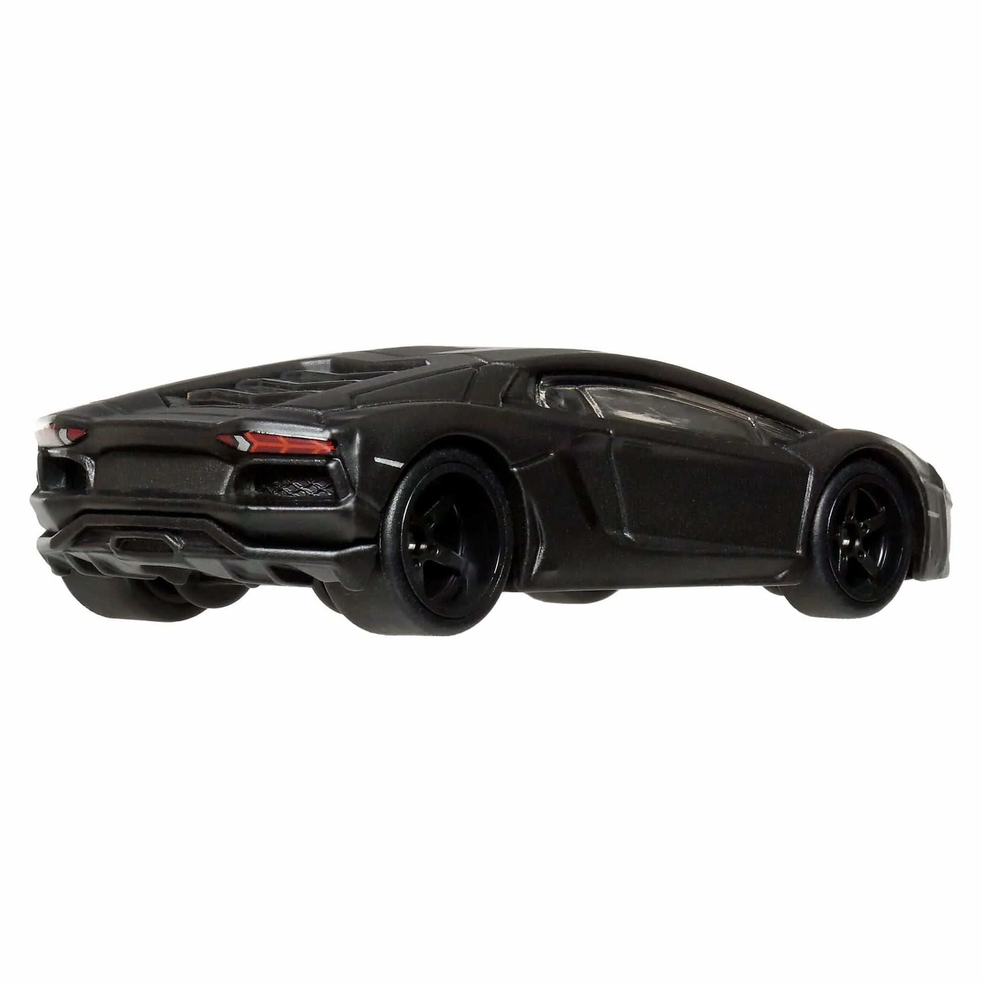 Hot Wheels 1:64 scale Lamborghini Aventador Coupé Premium Fast & Furious die-cast car with Real Riders wheels.