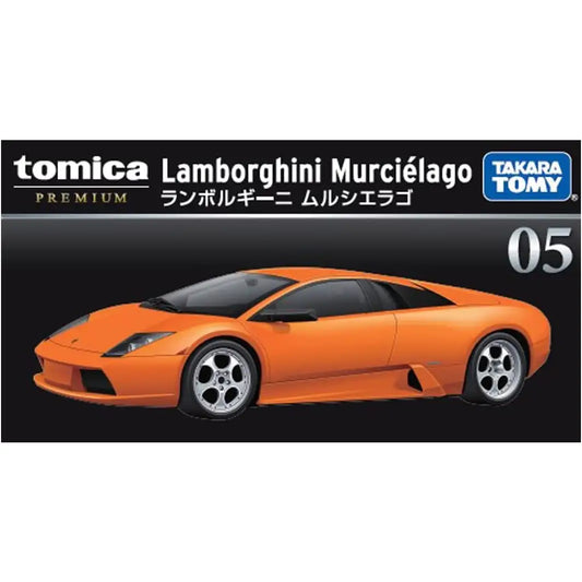 Tomica Premium 1:64 Lamborghini Murcielago #05 yellow die-cast model by Takara Tomy