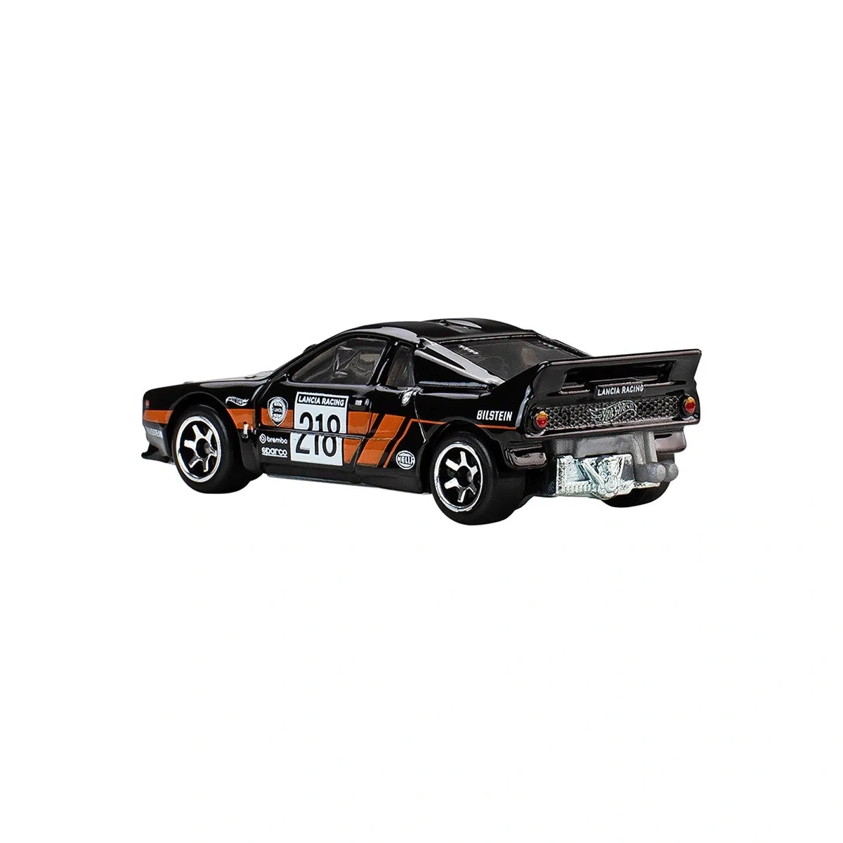 Hot Wheels 1:64 scale Lancia Rally Rallye 037 from Silver Series RR Rally Racers with authentic rally detailing.