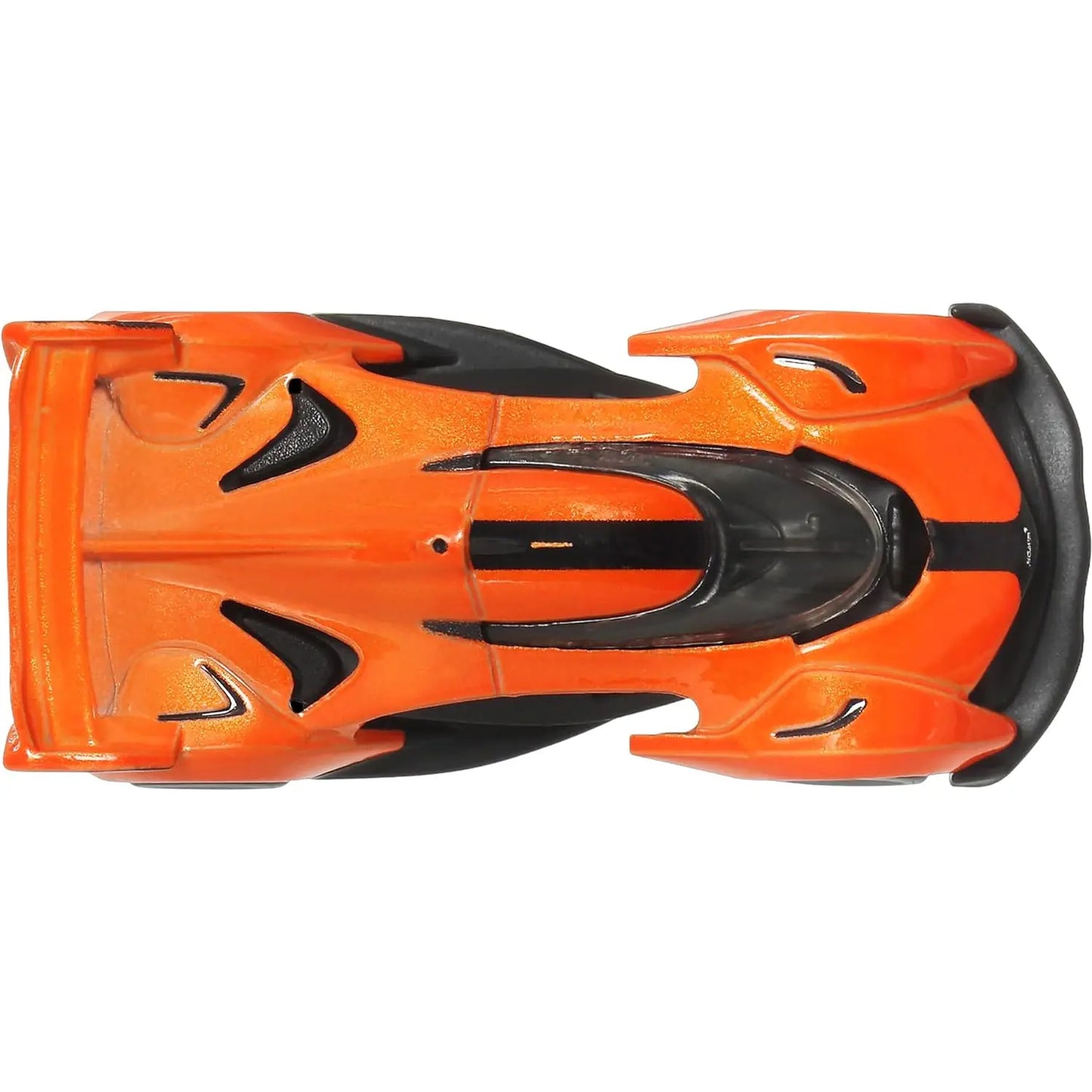 Hot Wheels Car Culture Euro Speed McLaren Solus GT die-cast with Real Riders wheels and orange black finish