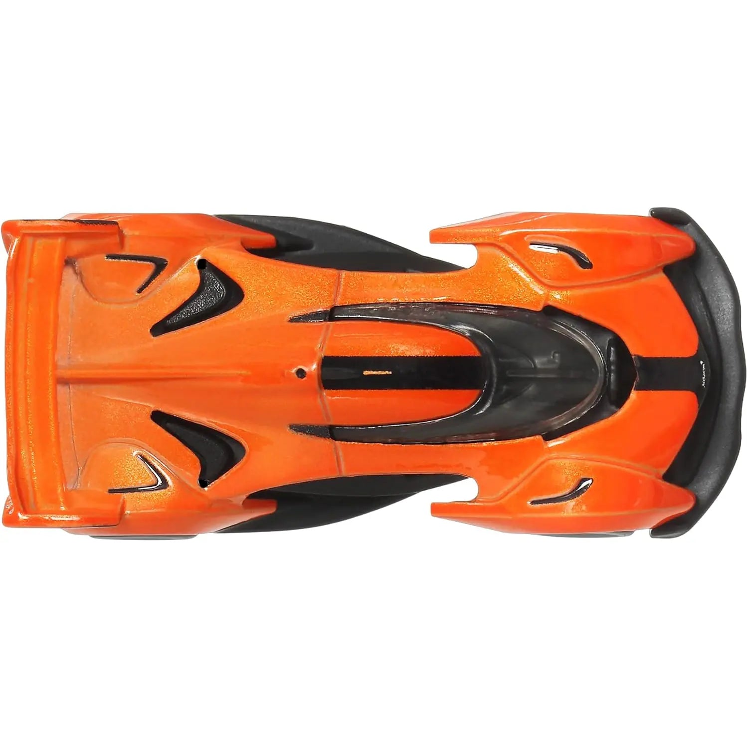 Hot Wheels Car Culture Euro Speed McLaren Solus GT die-cast with Real Riders wheels and orange black finish