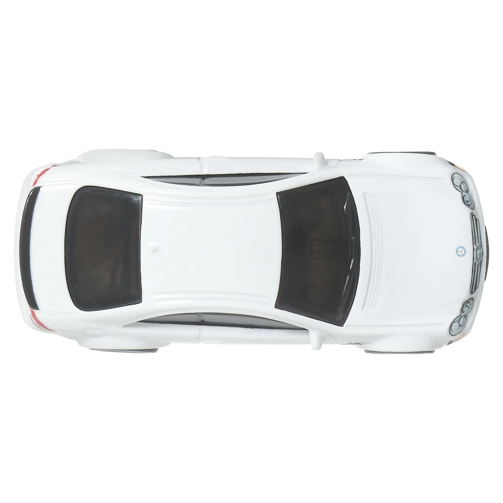 Hot Wheels 1:64 scale 2008 Mercedes-Benz CLK 63 AMG Black Series Premium Car Culture die-cast car with Real Riders wheels and Metal/Metal body.