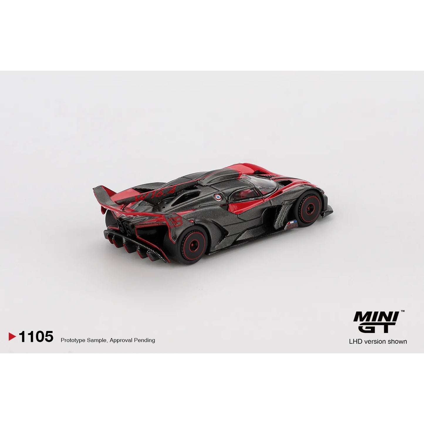 Mini GT 1:64 Bugatti Bolide Red MGT01105-L