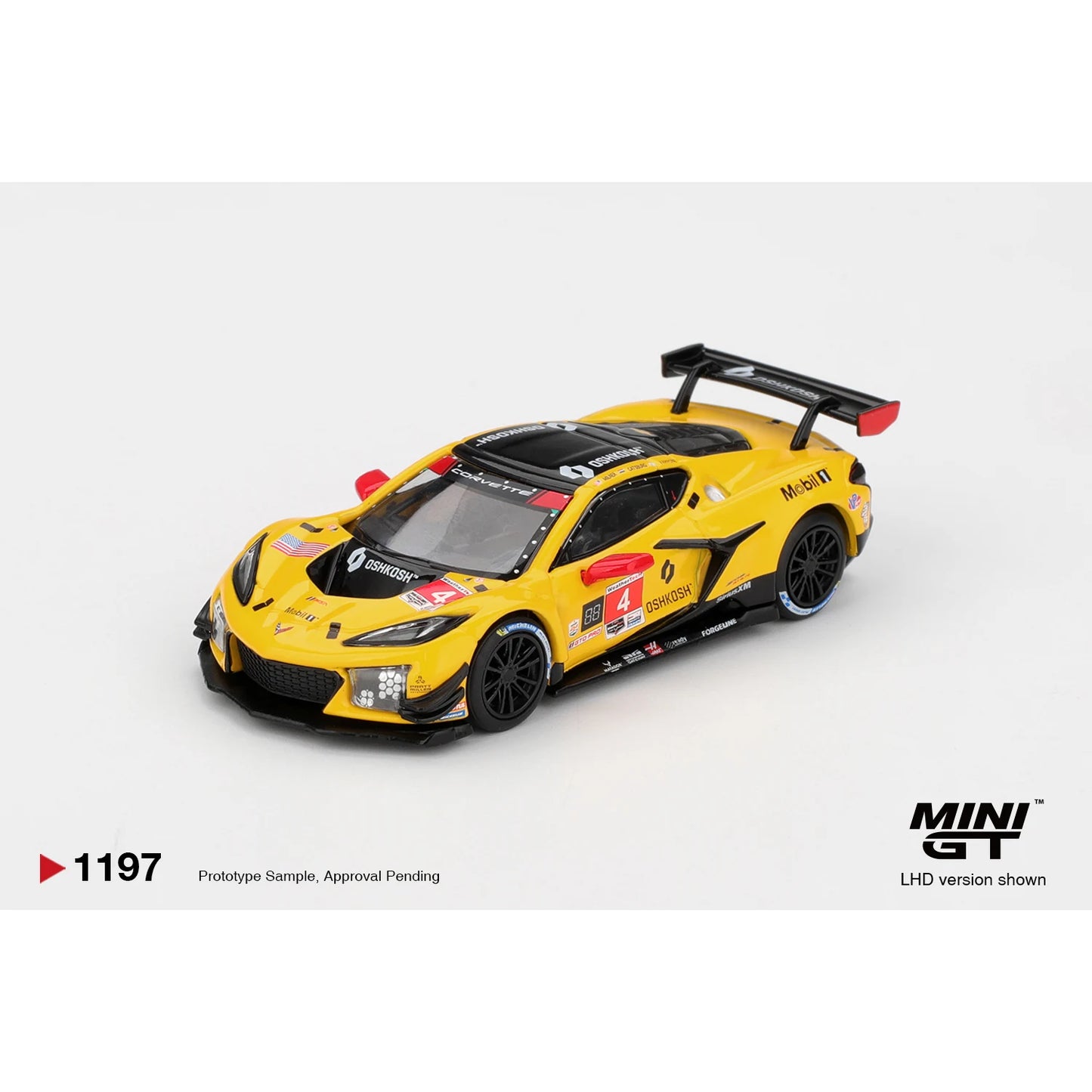 Mini GT 1:64 Chevrolet Corvette Z06 GT3.R #4 Corvette Racing by Pratt Miller Motorsports 2025 IMSA Daytona 24 Hrs MGT01197