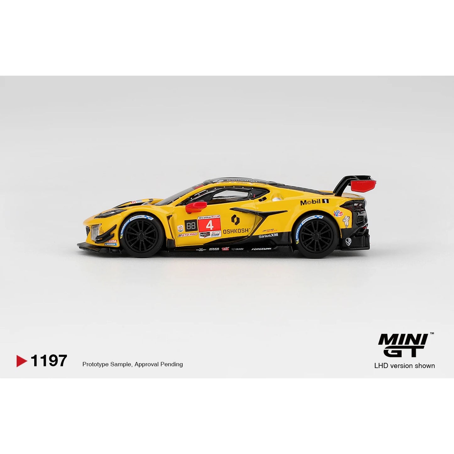 Mini GT 1:64 Chevrolet Corvette Z06 GT3.R #4 Corvette Racing by Pratt Miller Motorsports 2025 IMSA Daytona 24 Hrs MGT01197