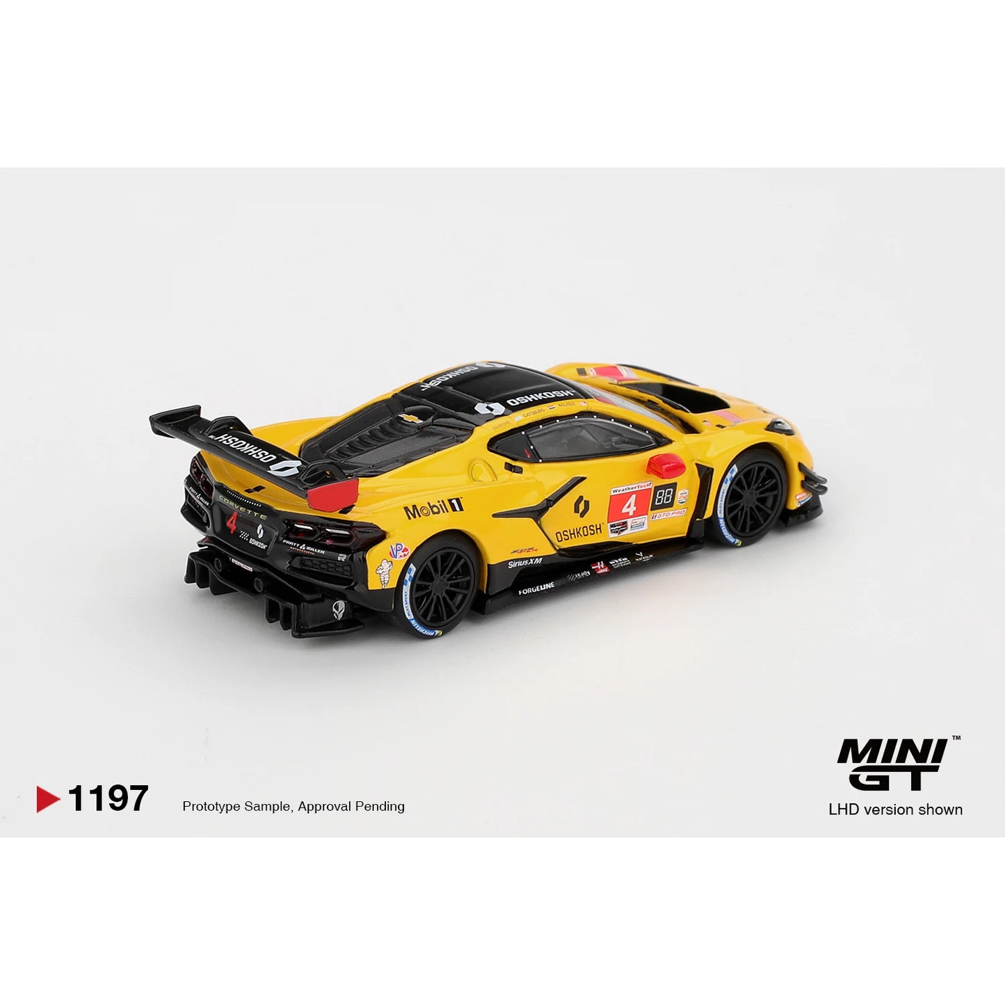Mini GT 1:64 Chevrolet Corvette Z06 GT3.R #4 Corvette Racing by Pratt Miller Motorsports 2025 IMSA Daytona 24 Hrs MGT01197