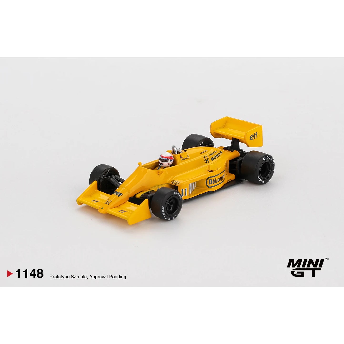 Mini GT 1:64 Lotus 99T #11 Satoru Nakajima 1987 Monaco Grand Prix MGT01148 die-cast collectible model.