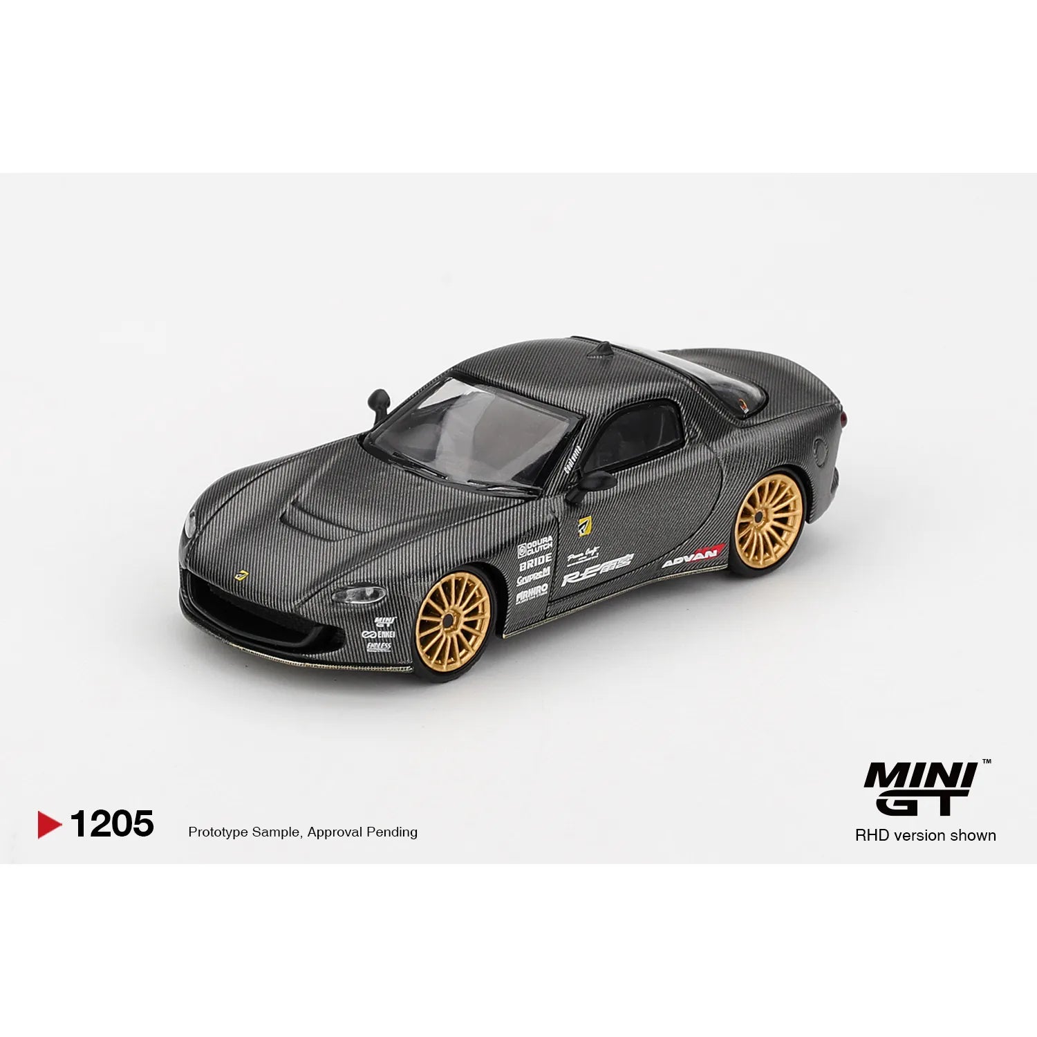Mini GT 1:64 Mazda RX-7 RE-Amemiya Matsukiyo KOKU 3 Rotor NA-7 TAS 2025 Best Tuned Car Award MGT01205 die-cast model.