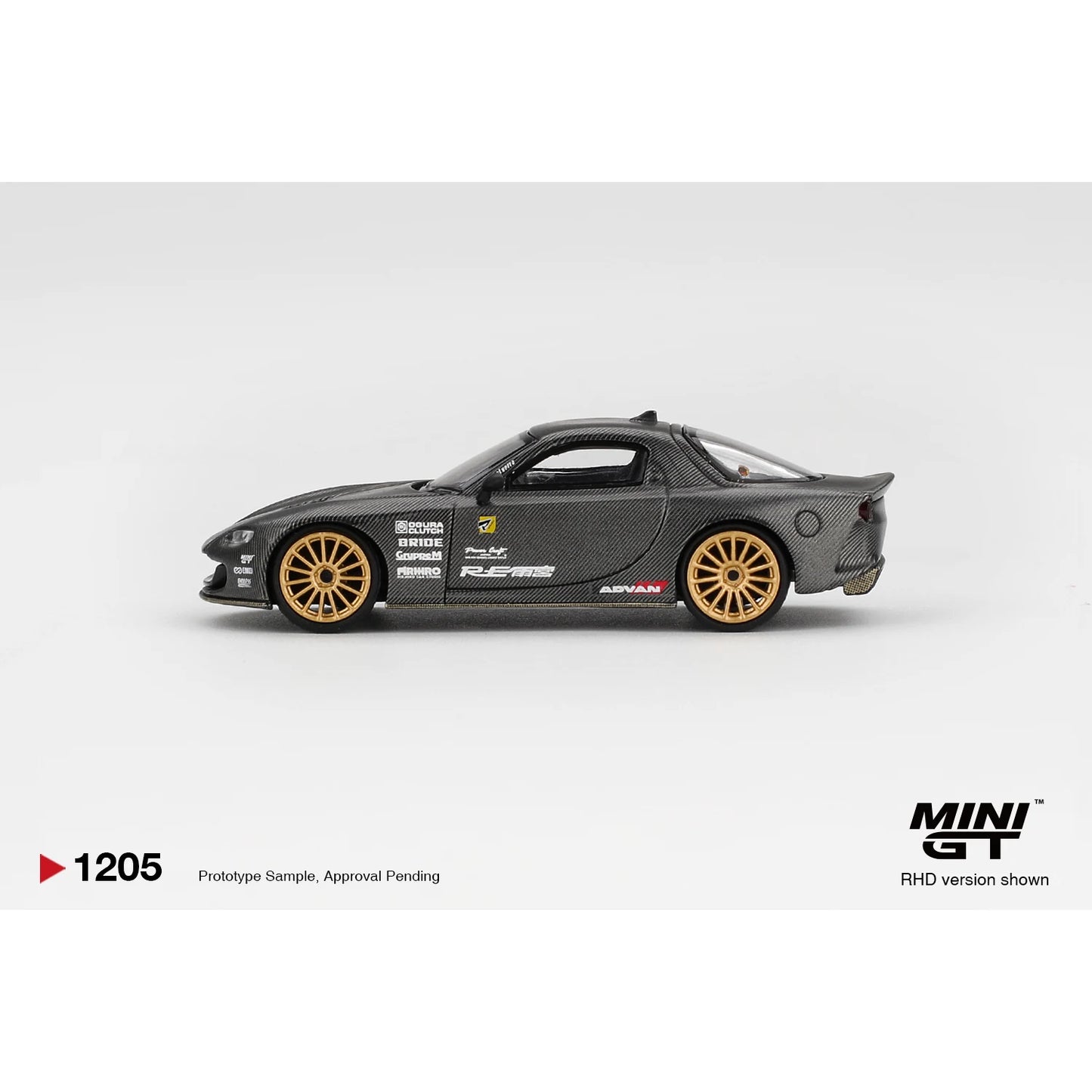 Mini GT 1:64 Mazda RX-7 RE-Amemiya Matsukiyo KOKU 3 Rotor NA-7 TAS 2025 Best Tuned Car Award MGT01205 die-cast model.