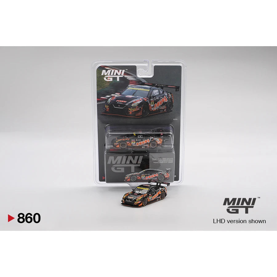 MiniGT 1:64 Nissan GT-R NISMO GT3 #10 PONOS GAINER GT-R 2023 Super GT Series die-cast model car
