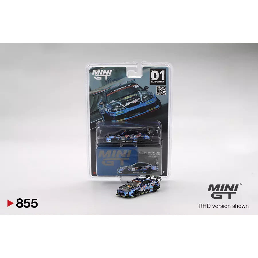 MiniGT 1:64 Nissan Silvia S15 D-MAX #70 D-MAX Racing 2023 D1 Grand Prix die-cast model car