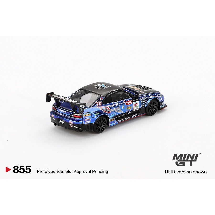 MiniGT 1:64 Nissan Silvia S15 D-MAX #70 D-MAX Racing 2023 D1 Grand Prix die-cast model car