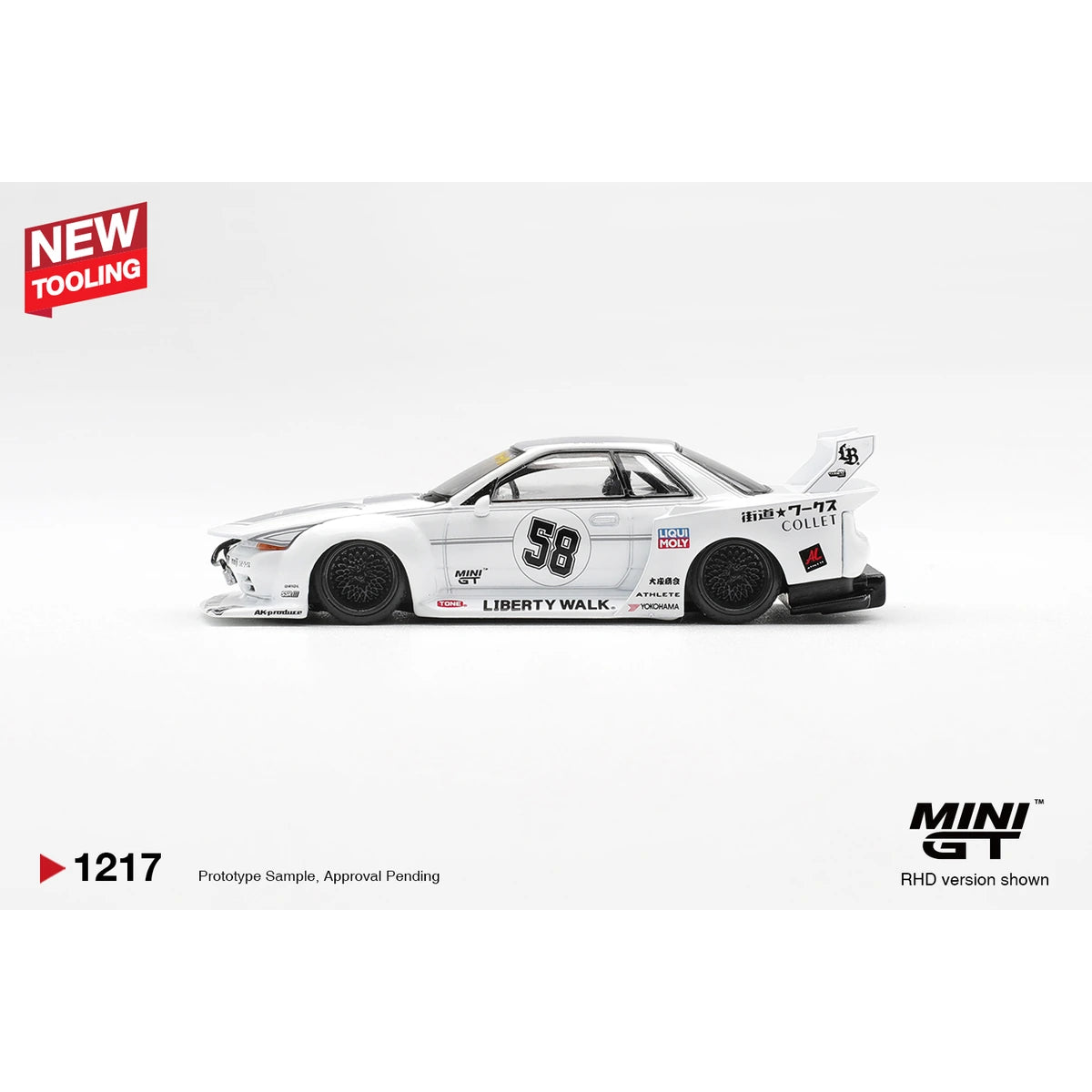 Mini GT 1:64 Nissan Skyline GT-R R32 Kaido Works TAS 2025 MGT01217 die-cast model