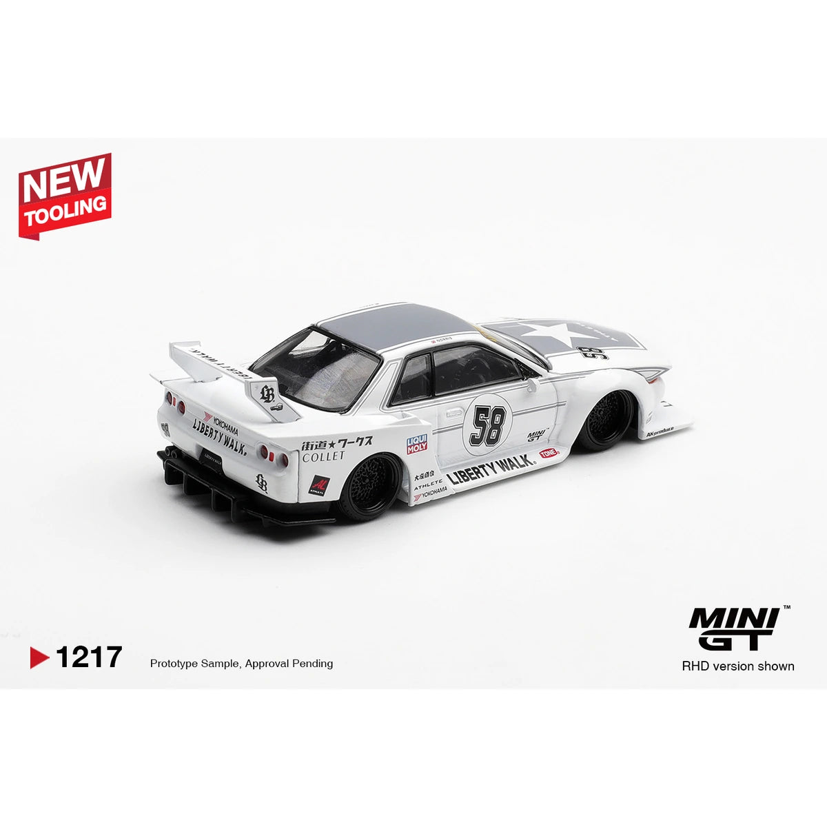 Mini GT 1:64 Nissan Skyline GT-R R32 Kaido Works TAS 2025 MGT01217 die-cast model