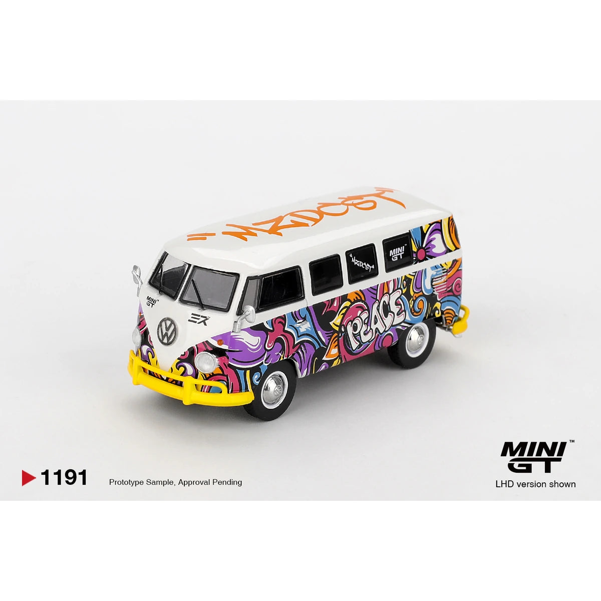Mini GT 1:64 Volkswagen T1 Microbus Mizu Design MGT01191 die-cast collectible model
